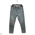 Jeans Straight By Agolde In Blue Denim, Size: 4