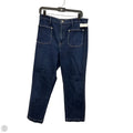 Jeans Straight By Banana Republic In Blue Denim, Size: 10