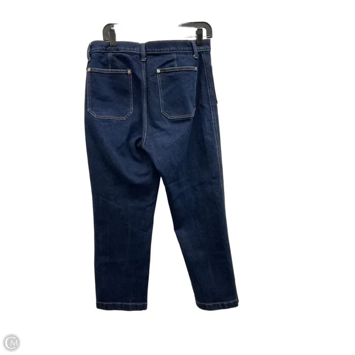Jeans Straight By Banana Republic In Blue Denim, Size: 10