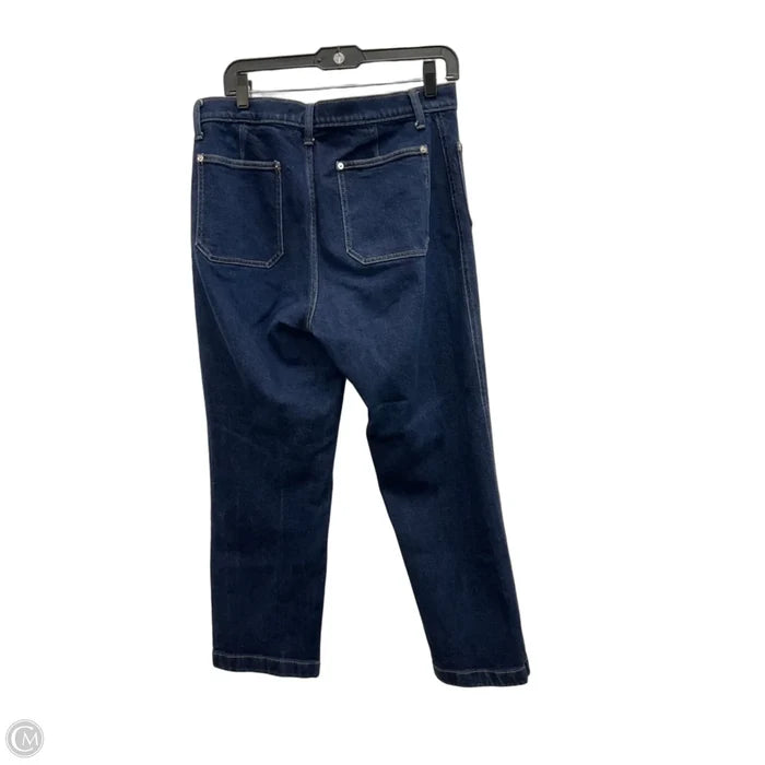 Jeans Straight By Banana Republic In Blue Denim, Size: 10
