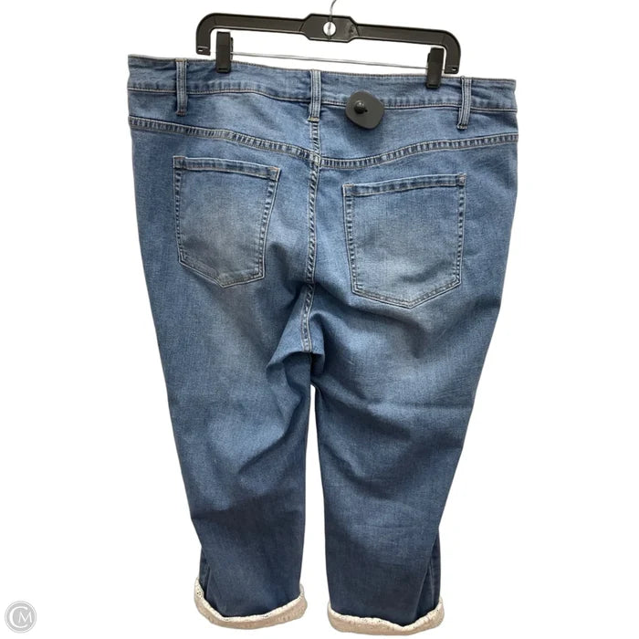 Jeans Straight By Lane Bryant In Blue Denim, Size: 22