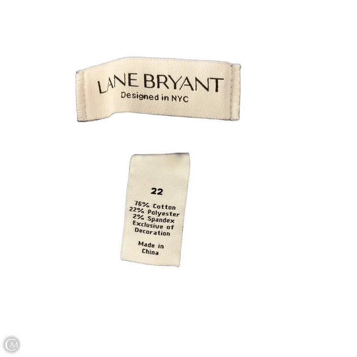 Jeans Straight By Lane Bryant In Blue Denim, Size: 22