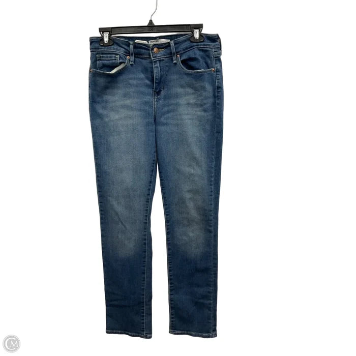 Jeans Straight By Levis In Blue Denim, Size: 6