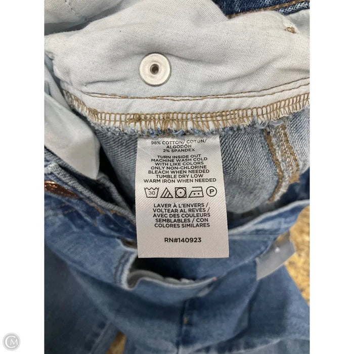 Jeans Straight By Loft In Blue Denim, Size: 4