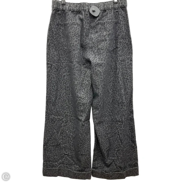 Jeans Wide Leg By Clothes Mentor In Animal Print, Size: 10