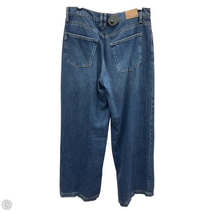 Jeans Wide Leg By Paige In Blue Denim, Size: 8