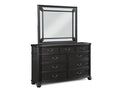 Crown Mark Furniture Kingsbury Dresser Mirror in Black image