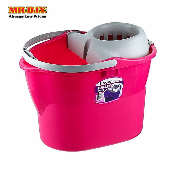 LAVA Plastic Mopping Pail Strainer with Wheels (17.5L)