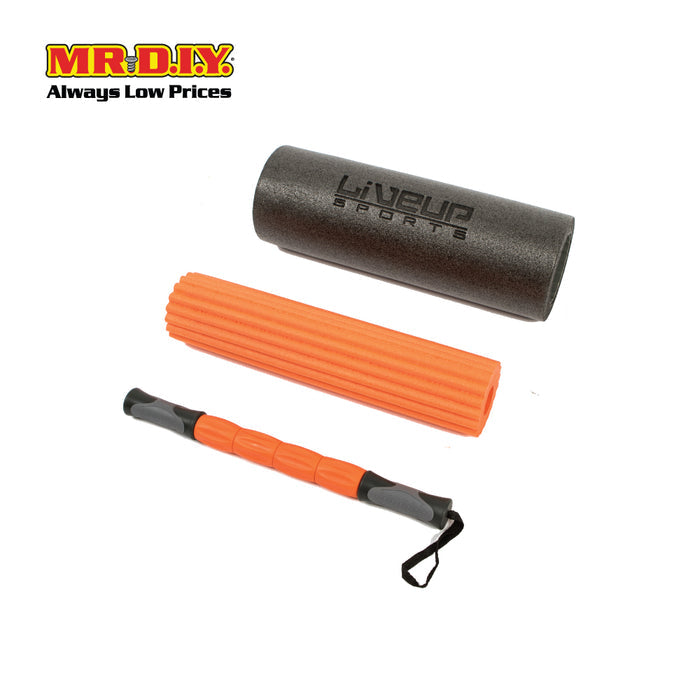 LIVEUP Sports 3-in-1 Yoga Roller Set (45cm) LS3765