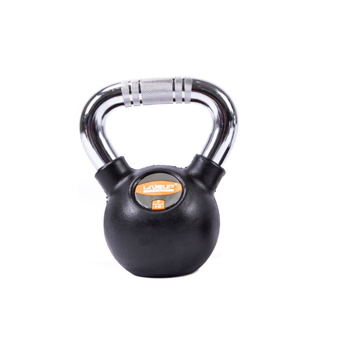 LIVEUP Sports Black Rubber Kettlebell (8KG) LS2044