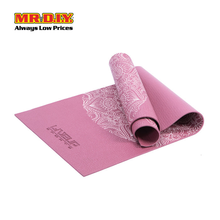LIVEUP Sports Printing PVC Yoga Mat - Red (173cm) LS3231C