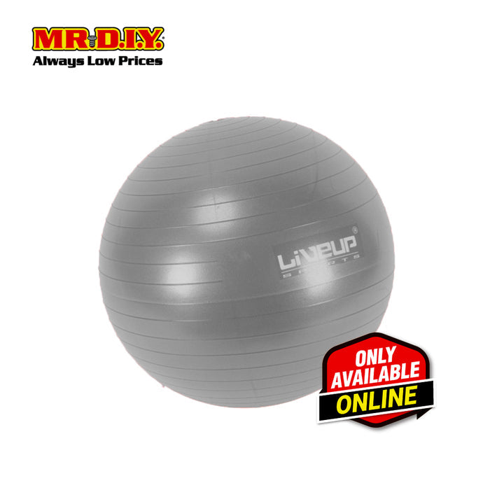 LIVEUP Sports Yoga Exercise Gym Anti-Burst Ball - Grey [LS3222] (75cm)
