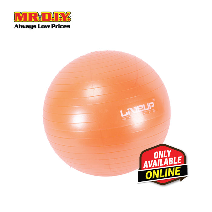 LIVEUP Sports Yoga Exercise Gym Anti-Burst Ball - Orange (65cm) LS3222