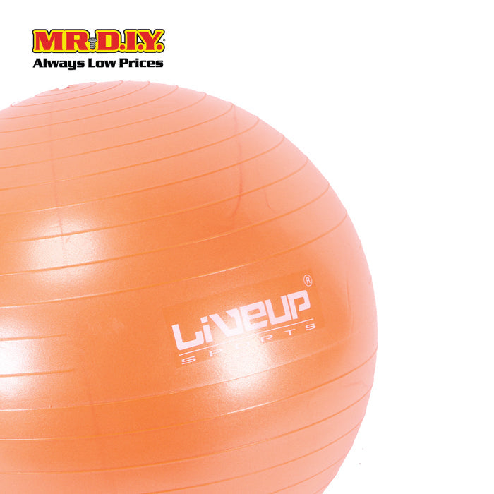 LIVEUP Sports Yoga Exercise Gym Anti-Burst Ball - Orange (65cm) LS3222