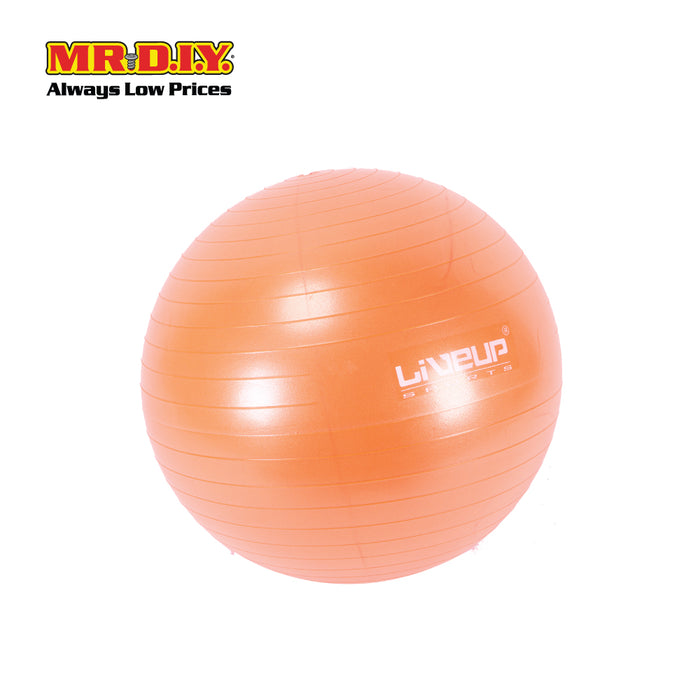 LIVEUP Sports Yoga Exercise Gym Anti-Burst Ball - Orange (65cm) LS3222