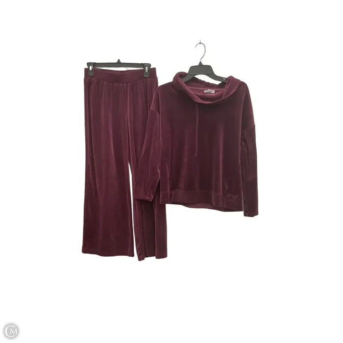 Lounge Set Pants By Cable And Gauge In Purple, Size: S