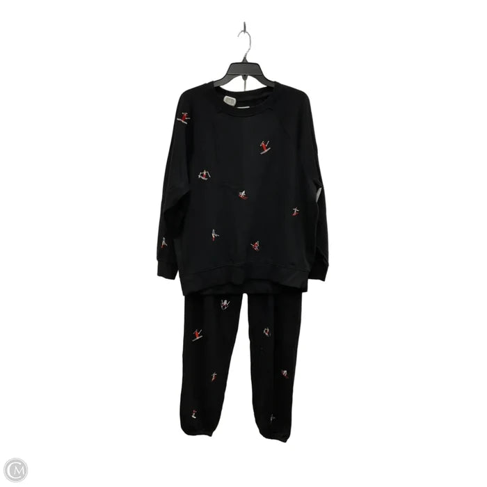 Lounge Set Pants By Lou And Grey In Black, Size: M