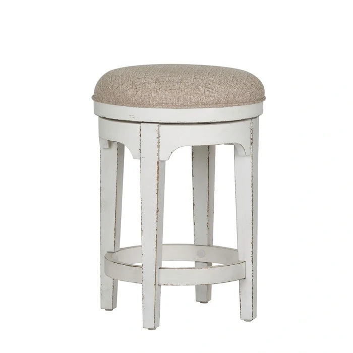 Magnolia Manor Console Swivel Stool in Antique White image