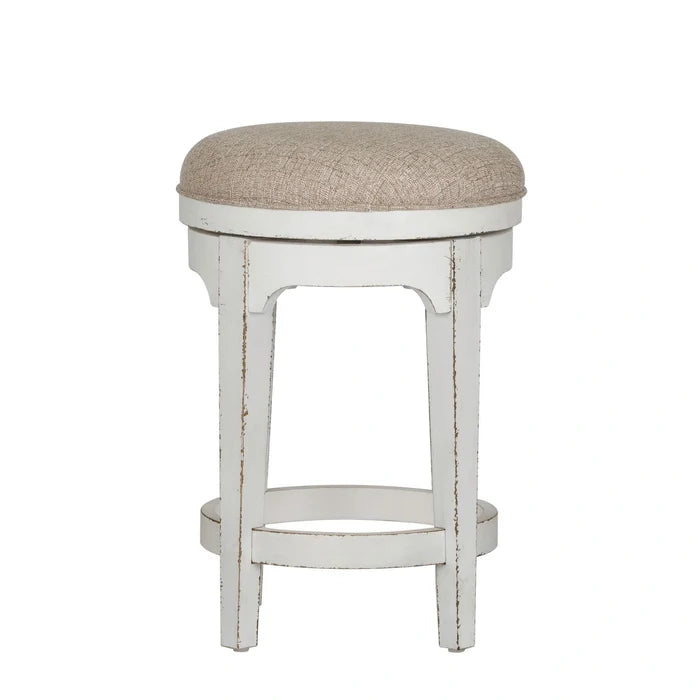 Magnolia Manor Console Swivel Stool in Antique White image