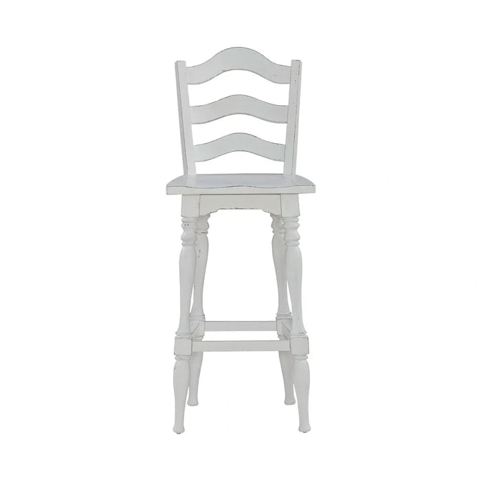 Magnolia Manor Ladderback Swivel Bar Stool image