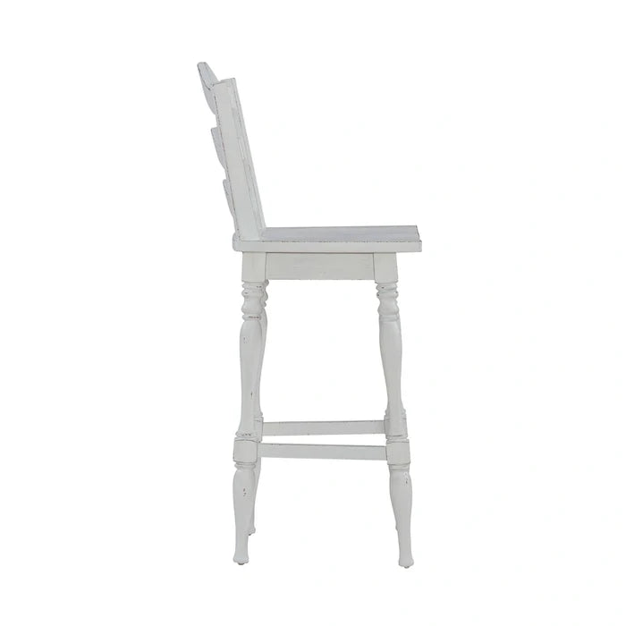 Magnolia Manor Ladderback Swivel Bar Stool image