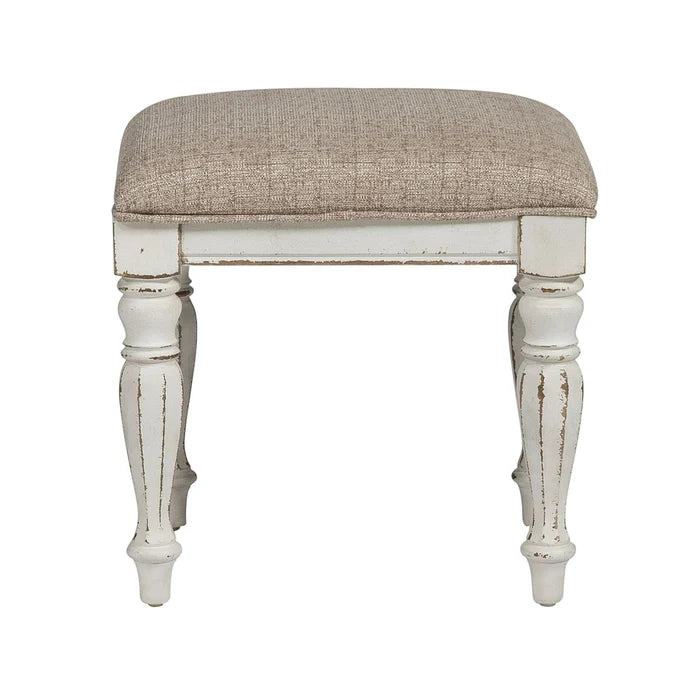 Magnolia Manor Vanity Stool in Antique White image