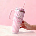 Marie The Cat Tumbler With Straw (900ml)