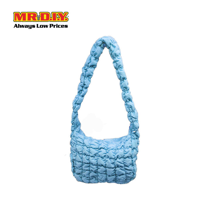 (MR. DIY) Quilted Puffer Crossbody Sling Bag -  BLUE - Color Series