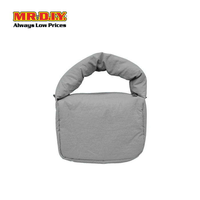 (MR. DIY) Small Puffy Bag with Strap Chain -  GREY - Color Series