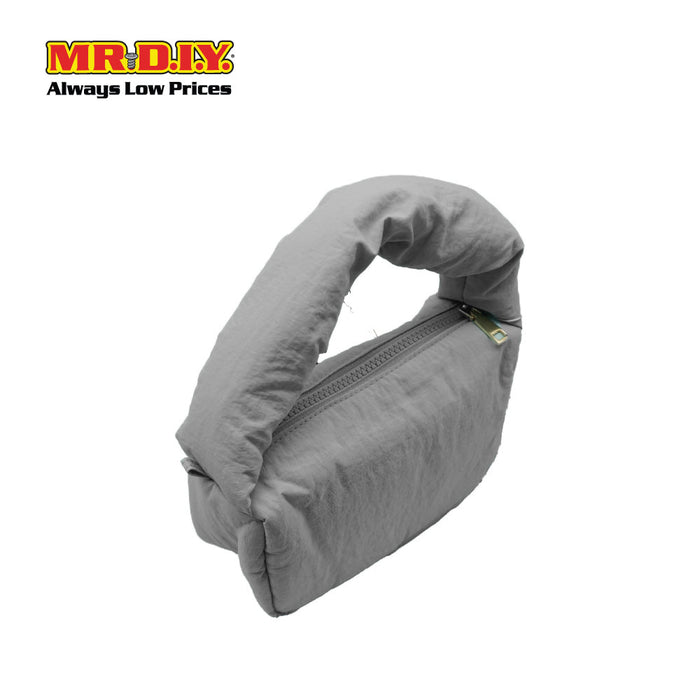 (MR. DIY) Small Puffy Bag with Strap Chain -  GREY - Color Series