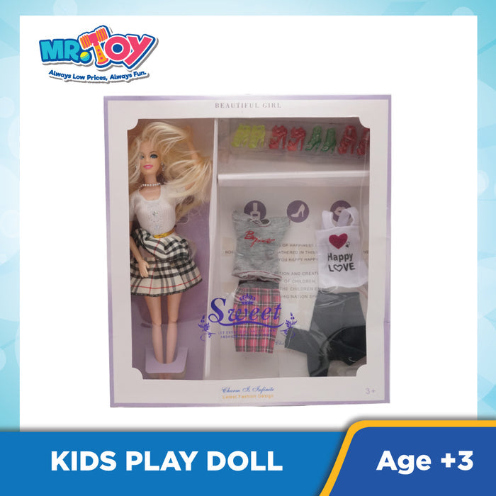 (MR. TOY) Beautiful Doll Set