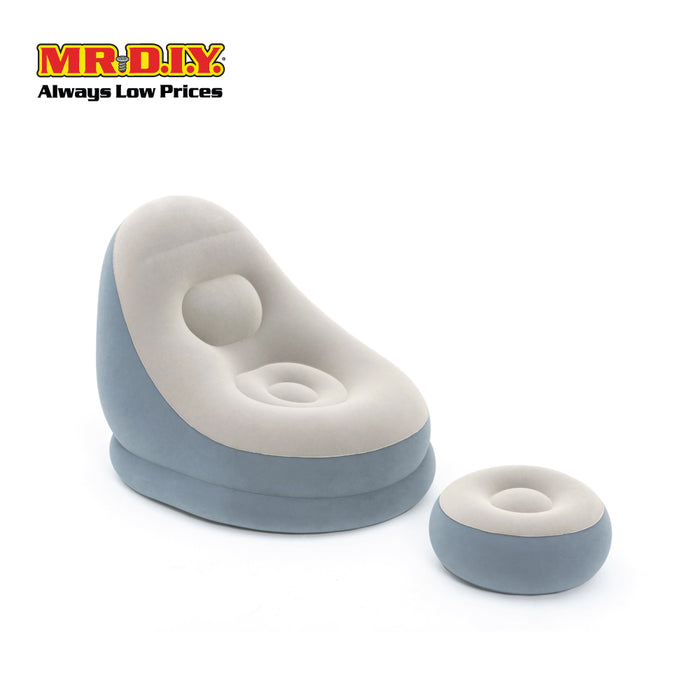(MR.DIY) BESTWAY Comfort Inflatable Cruiser Lounger Chair with Foot Rest (1.12m x 1.00m x 0.86m)