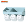 (MR.DIY) Wall-Mounted Toothbrush Holder-Cyan