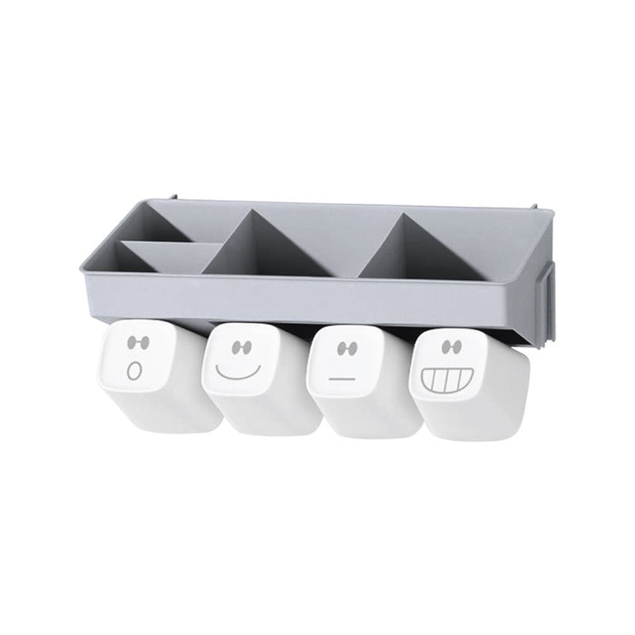 (MR.DIY) Wall-Mounted Toothbrush Holder-Grey
