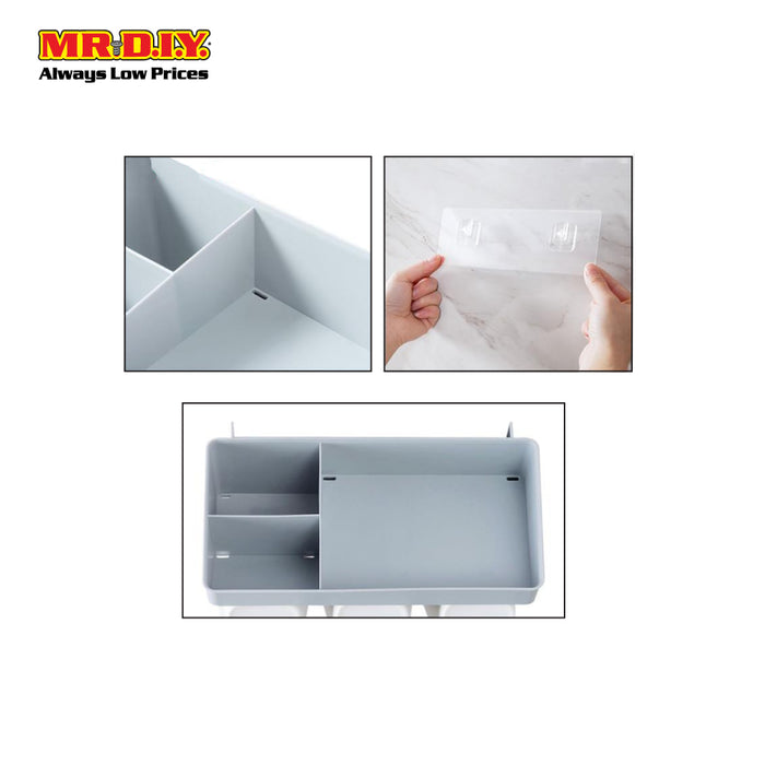 (MR.DIY) Wall-Mounted Toothbrush Holder-Grey