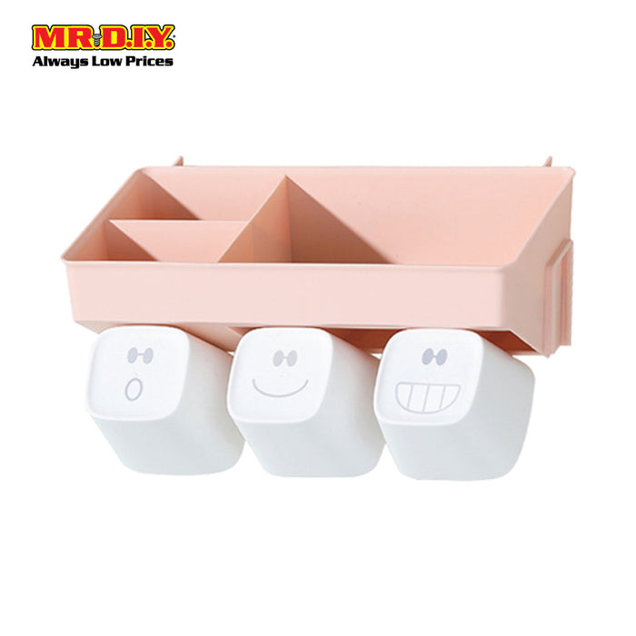 (MR.DIY) Wall-Mounted Toothbrush Holder-Pink