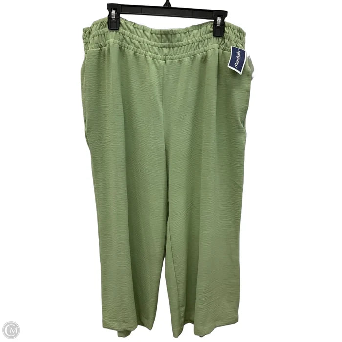 Pants Cropped By Counterparts In Green, Size: Xl
