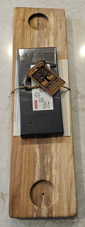 Quarter Sawn American Sycamore Wood Sushi Board with Ceramic Bowls