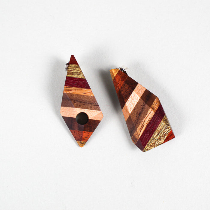 Rainbow Asymetrical Stud Earrings