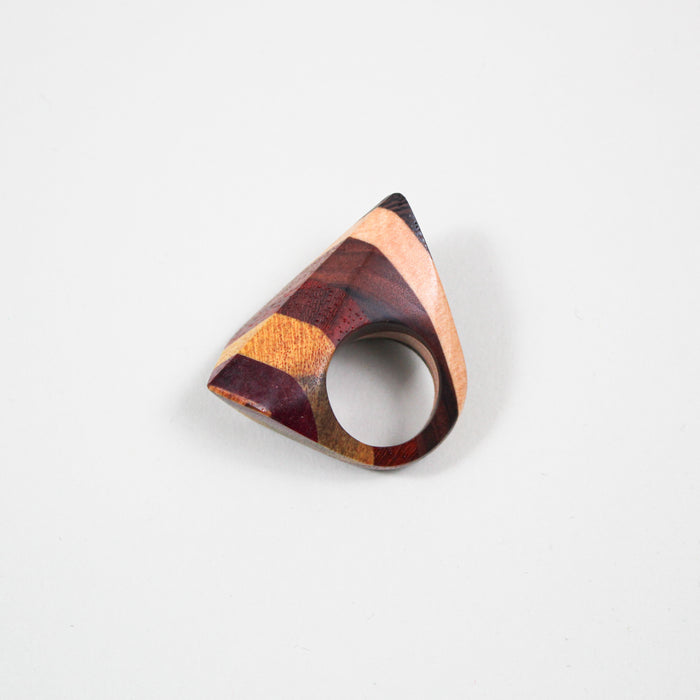 Rainbow Laminated Wood Ring