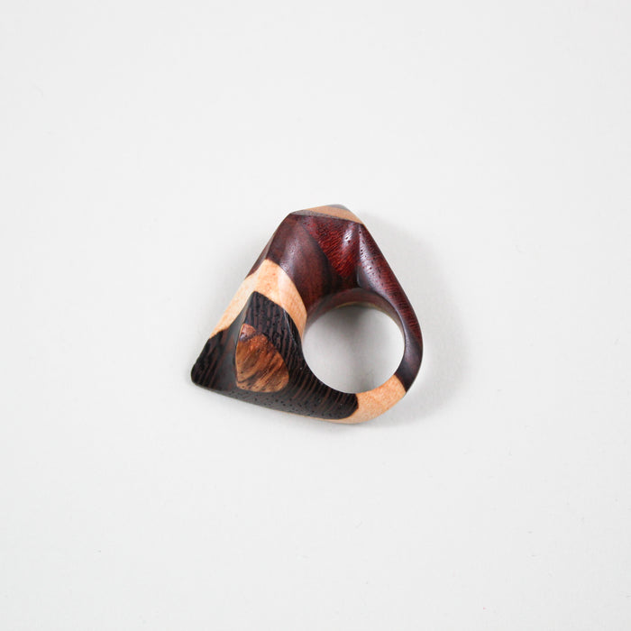 Rainbow Laminated Wood Ring