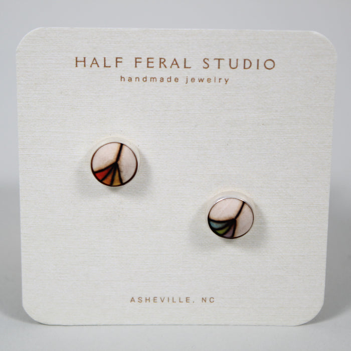 Rainbow Rays Stud Earrings