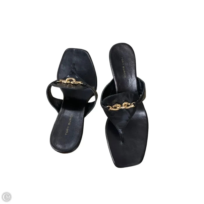 Sandals Designer By Tory Burch In Black, Size: 7.5