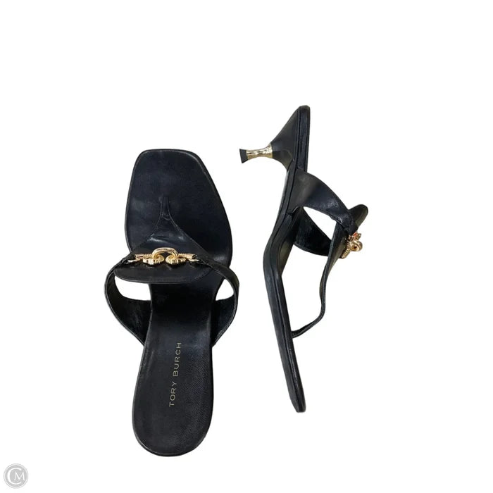 Sandals Designer By Tory Burch In Black, Size: 7.5
