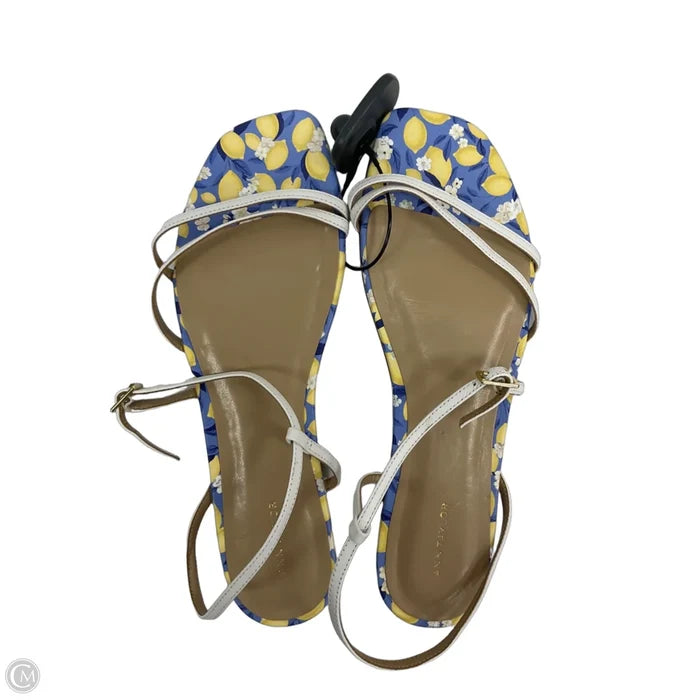 Sandals Flats By Ann Taylor In Blue, Size: 9.5