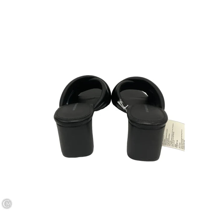 Sandals Heels Block By Amazon Essentials In Black, Size: 6