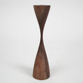 "Sandglass" Walnut Candlestick Holder