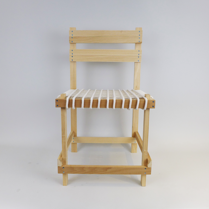DIY wood chair by Hannah Vaughan at the Center for Art in Wood