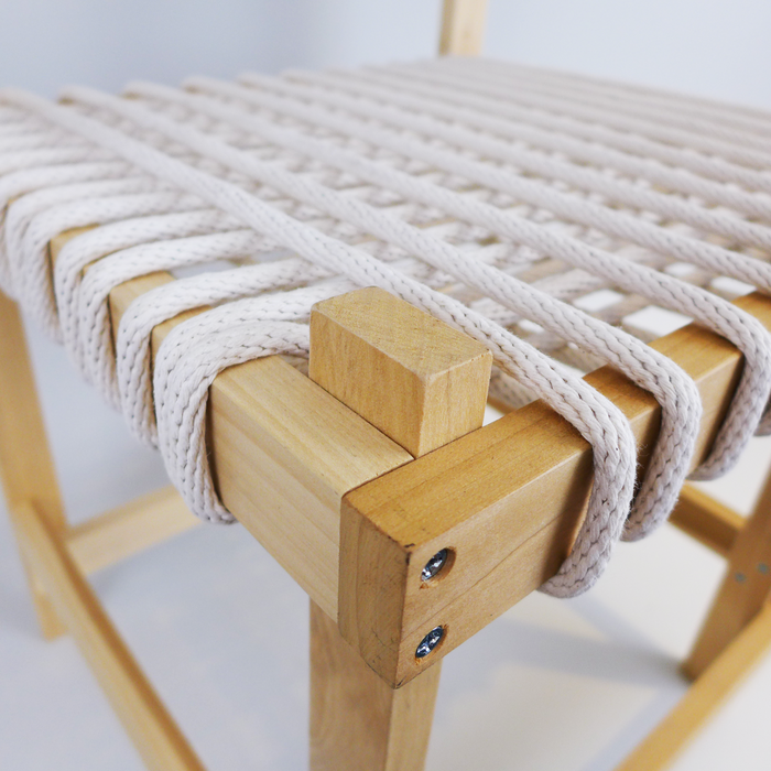 DIY wood chair by Hannah Vaughan at the Center for Art in Wood