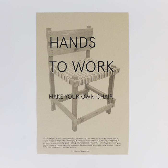 DIY wood chair by Hannah Vaughan at the Center for Art in Wood